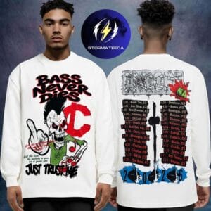 Che Merch Monster Energy Outbreak Tour Che Encore 2026 Bass Never Dies Two Sided Long Sleeve Shirt