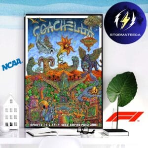 Coachella 2026 Event Poster Special 25th Anniversary Coachella Mashup Celebration In Indio California On April 10-12 17-19 2026 Home Decor Poster Canvas