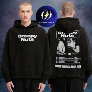 Creepy Nuts Merch North America Tour 2026 City Dates Two Sided Unisex Hoodie Shirt