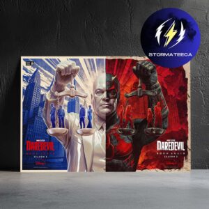 Daredevil Born Again Season 2 New Official Poster Home Decor Poster Canvas