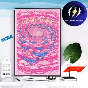 David Byrne Poster Show At Frost Amphitheater In Stanford CA On April 16 2026 Home Decor Poster Canvas