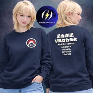 Eddie Vedder Merch 2026 Japan Tour Dates Fuji Navy Unisex Longsleeve Shirt