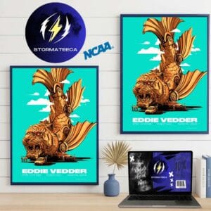 Eddie Vedder Merch Nagoya 2026 Japan Tour Art By Oliver Barrett In Nagoya On April 14 2026 Home Decor Poster Canvas