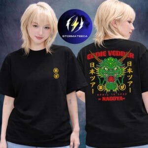 Eddie Vedder Merch Nagoya 2026 Japan Tour Dragon Event Two Sided Unisex T-Shirt