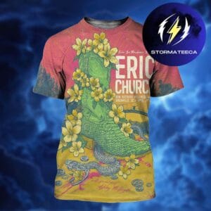 Eric Church Free The Machine Tour 2026 At Bon Secours Wellness Arena In Greenville SC On Apirl 3 2026 All Over Print Shirt