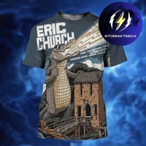 Eric Church Free The Machine Tour 2026 With Special Guest 49 Winchester Art By Clinton Reno At Simmons Bank Arena In North Little Rock AR On February 19 2026 All Over Print Shirt