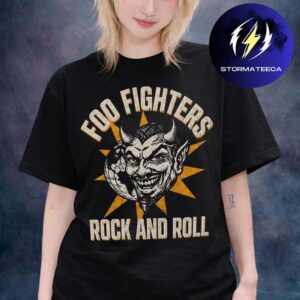 Foo Fighters Take Cover Tour 2026 Merch Pop Up Shop At Total Mortgage Arena Devil Rock N Roll Unisex T-Shirt