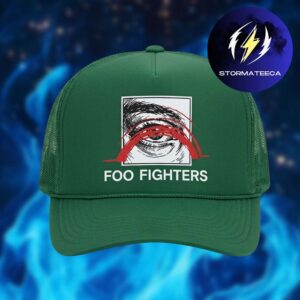 Foo Fighters Take Cover Tour 2026 Merch Pop Up Shop At Total Mortgage Arena Logo Green Trucker Hat