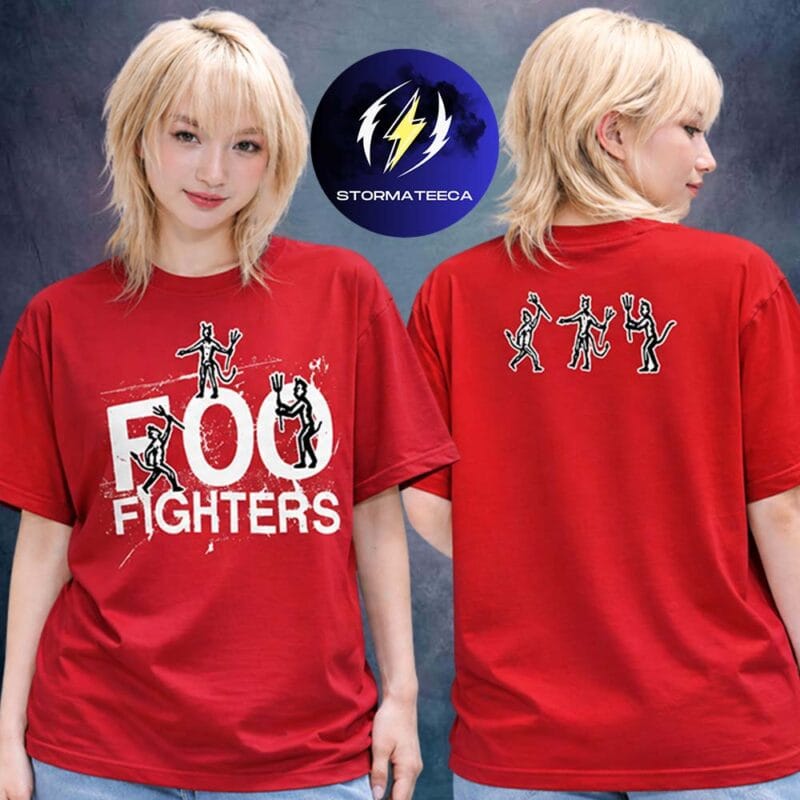 Foo Fighters Take Cover Tour 2026 Merch Pop Up Shop At Total Mortgage Arena Your Favorite Toy Devil Red Two Sided Unisex T Shirt