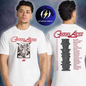 Gouge Away World Tour 2026 City Dates Two Sided Unisex T-Shirt