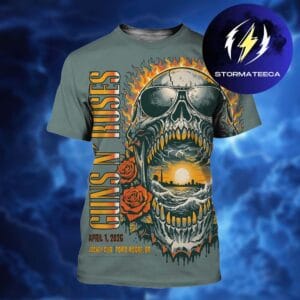 Guns N Roses Exclusive Poster Brazil Show At Jockey Club In Porto Alegre BR On April 1 2026 All Over Print Shirt