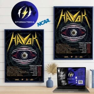 Havok Band America Latina 2026 Schedule Home Decor Poster Canvas