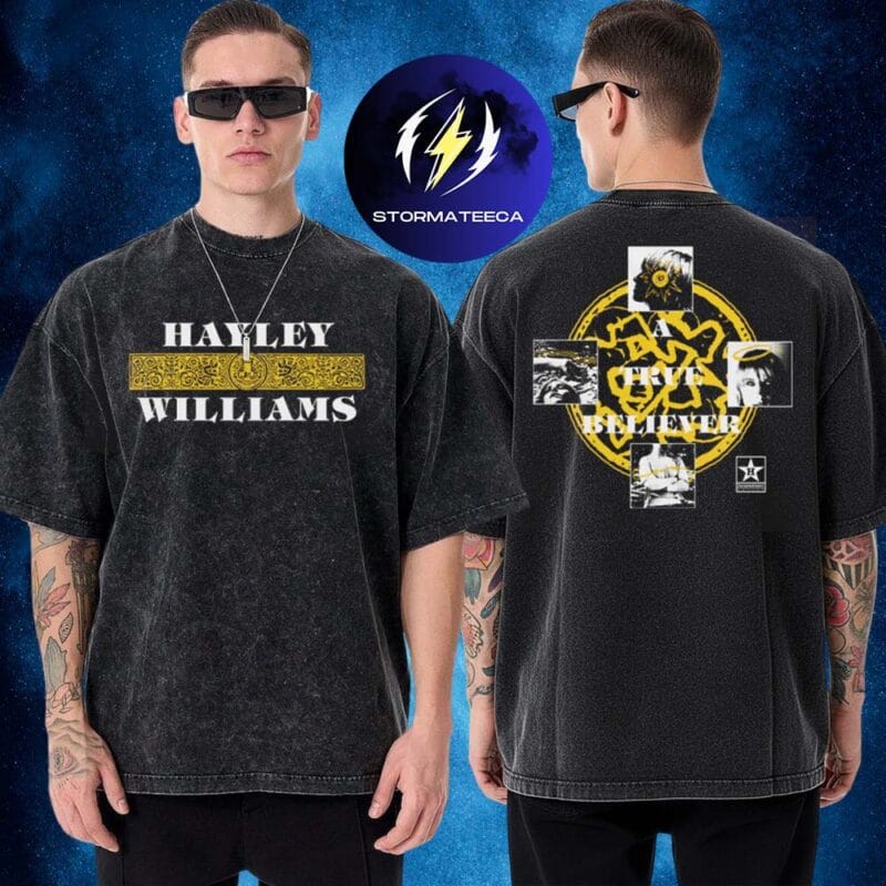 Hayley Williams Brazil Tour 2026 Merch True Believer Two Sided Washed T Shirt