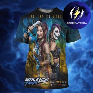 Iyo Sky Vs Asuka WWE Backlash Tampa On May 9 2026 All Over Print Shirt
