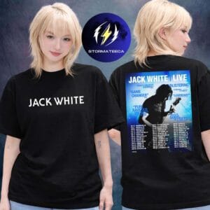 Jack White Live World Tour 2026 Schedule Two Sided Unisex T-Shirt