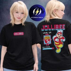 Jollibee Merch Shop Level Up Two Sided Unisex T-Shirt