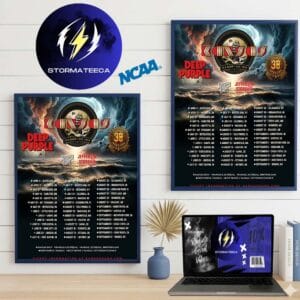 Kansas Band Deep Purple North American Tour 2026 City Dates Home Decor Poster Canvas