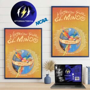 Karol G Viajando Por El Mundo Tropitour 2026 Tour Dates Home Decor Poster Canvas