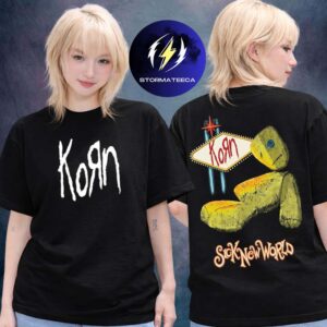 Korn Merch Sick New World Festival 2026 Logo Two Sided Unisex T-Shirt