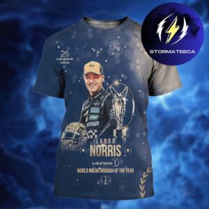 Lando Norris x Laureus 2026 Celebrates World Breakthrough Of The Year All Over Print Shirt