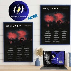 Lany Soft Tour EU UK 2026 With Weathers Band And Maisy Kay Tour Dates Home Decor Poster Canvas
