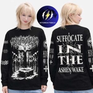 Lorna Shore Merch Tour 2026 Suffocate In The Ashen Wake Unisex Long Sleeve Shirt