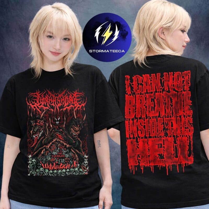 Lorna Shore Merch Tour 2026 The Every Black Two Sided Unisex T Shirt