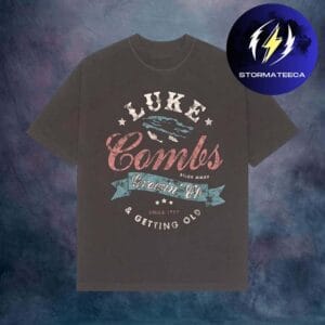 Luke Combs Merch Getting Old Spellout Charcoal Unisex T-Shirt