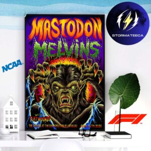 Mastodon And Melvins Poster Show The Chelsea At The Cosmopolitan Of Las Vegas On April 24th 2026 Home Decor Poster Canvas