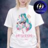 Miku Expo 2026 Merch USA & Canada North American Tour Cotton Candy Two Sided Unisex T-Shirt Miku Expo 2026 Merch USA & Canada North American Tour Cotton Candy Two Sided Unisex T-Shirt