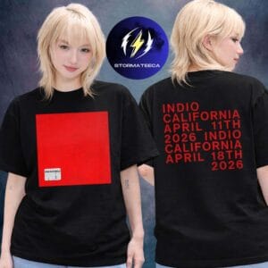 Nine Inch Nails Merch Coachella 2026 Music And Arts Festival Indio California On April 10-12 17-19 2026 Noize Livestream Exclusive Two Sided Unisex T-Shirt