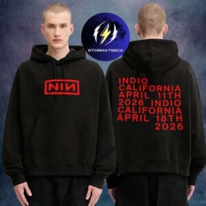 Nine Inch Nails Merch Coachella 2026 Music And Arts Festival Indio California On April 10-12 17-19 2026 Noize Logo Two Sided Unisex Hoodie Shirt