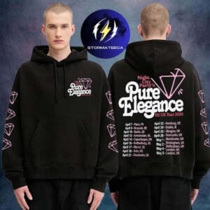 Ninja Sex Party Merch Pure Elegance EU UK Tour 2026 With TWRP Band Tour Dates Diamond Unisex Hoodie Shirt