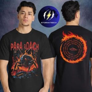 Papa Roach Merch Big Rock Tour 2026 Australia & NZ With A Day To Remember Roachzilla Tour 2026 Two Sided Unisex T-Shirt