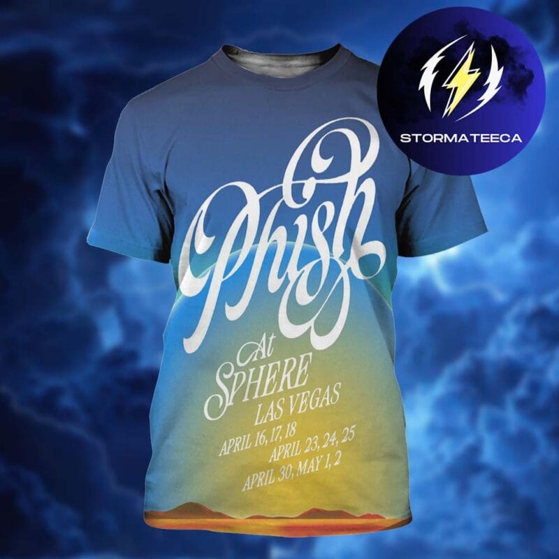 Phish Dry Goods Live At Sphere Las Vegas 2026 All Over Print Shirt