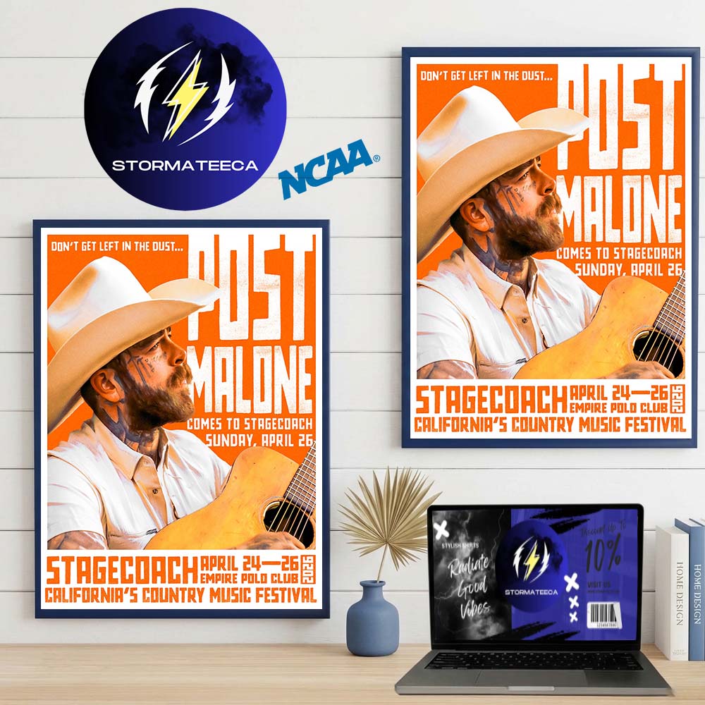 Post Malone Stagecoach 2026 California Country Music Festival At Empire Polo Club On April 24 26 2026 Home Decor Poster Canvas