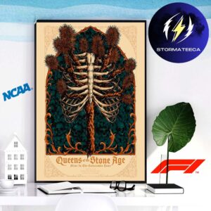 Queens Of The Stone Age Alive In The Catacombs Tour 2026 At Joshua Tree Retreat Center In Joshua Tree CA On April 24 2026 Home Decor Poster Canvas