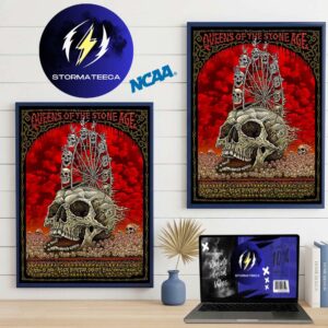 Queens Of The Stone Age The Catacombs Tour 2026 At Arlene Schnitzer Concert Hall In Portland OR On April 27 2026 Home Decor Poster Canvas
