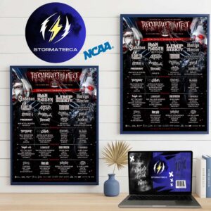 Resurrection Fest EG Tour 2026 At Plaza Fuente Nueva In Viveiro Lugo Spain On July 1-4 2026 Full Line Up Home Decor Poster Canvas