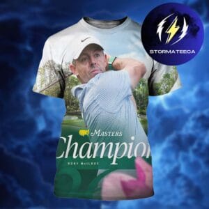 Rory McIlroy Wins The Masters Champions 2026 All Over Print Shirt