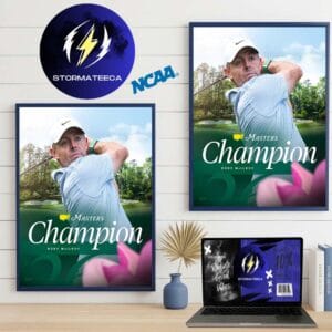 Rory McIlroy Wins The Masters Champions 2026 Home Decor Poster Canvas