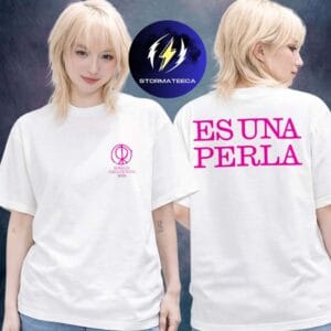Rosalia Merch The Lux Tour 2026 Es Una Perla White Tee