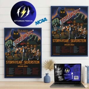 Story Of The Year x Silverstein Camp Scearmo Tour 2026 With Special Guests Origami Angel Schedule Home Decor Poster Canvas