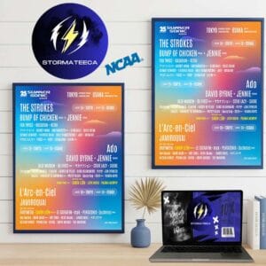 Summer Sonic 2026 25th Anniversary In Tokyo And Osaka Japan On August 14 15 16 2026 Home Decor Poster Canvas