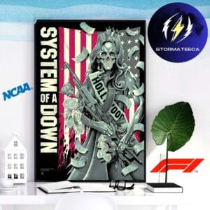 System Of A Down Limited Edition Art By Luke Preece American Gun Roses Home Decor Poster Canvas