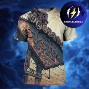 System Of A Down Poster Sick New World 2026 Las Vegas Festival Grounds NV On April 25th 2026 All Over Print Shirt