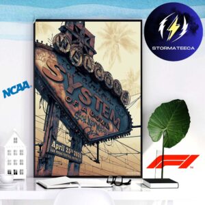 System Of A Down Poster Sick New World 2026 Las Vegas Festival Grounds NV On April 25th 2026 Home Decor Poster Canvas