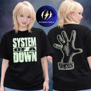 System Of A Down Sick New World 2026 Merch Hand Graphic Two Sided Unisex T-Shirt