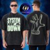 System Of A Down Sick New World 2026 Merch Hand Graphic Two Sided Washed T-Shirt