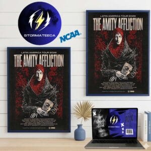The Amity Affliction Latin America Tour 2026 Schedule Home Decor Poster Canvas